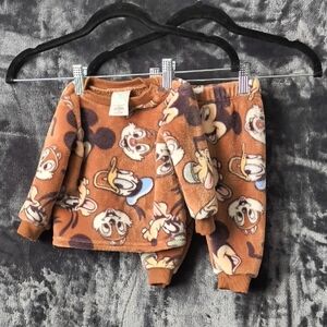 Disney Baby Brown Fleece Outfit